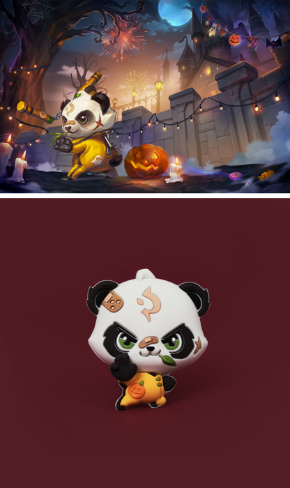 Halloween Panda Warrior Pop Tok