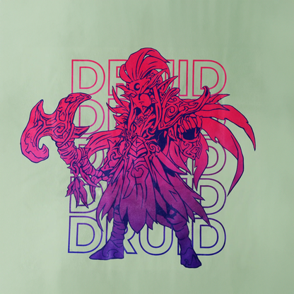 Monster Graphic Short-Sleeved T-Shirt - Druid