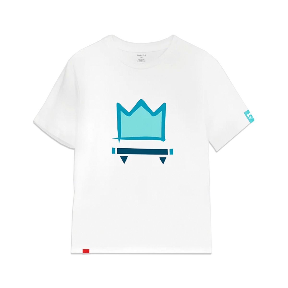 Monster Simple Logo Short-Sleeved T-Shirt - Little Rapper Brownie Magician (Water)